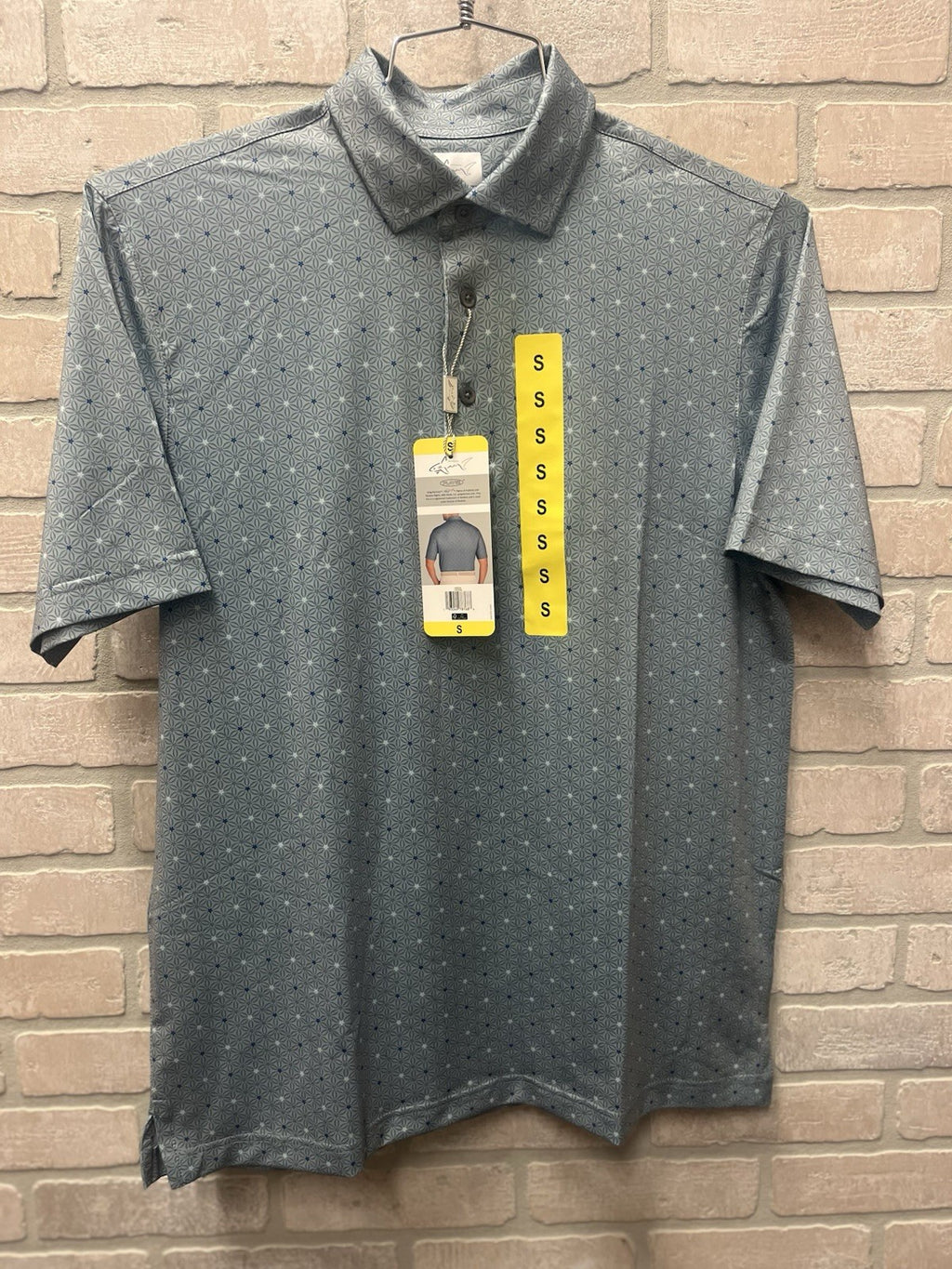 Greg Norman ML75 Golf Polo Shirt Mens Sz Small Green Play Dry Sports NWT