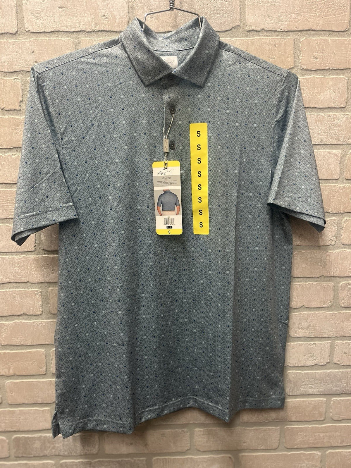 Greg Norman ML75 Golf Polo Shirt Mens Sz Small Green Play Dry Sports NWT