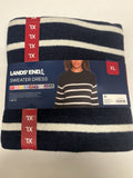 Lands' End Women’s Crewneck Sweater Dress Sz XL 16/18 NAVY Blue Relax Fit NWT