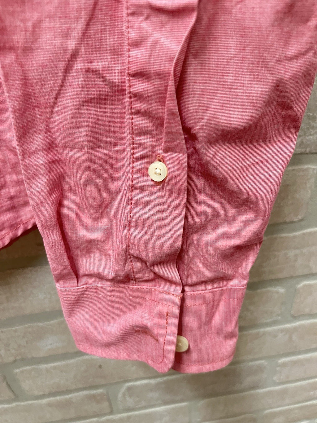 Abercrombie Mens XXL Button Down Shirt Long Sleeve Pink Muscle Fit Business