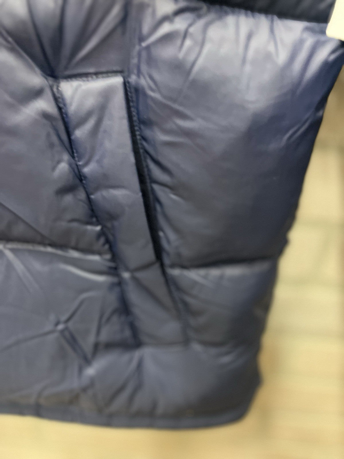 Old Navy Men's Frost-Free Quilted Puffer Jacket Navy Blue Size Large