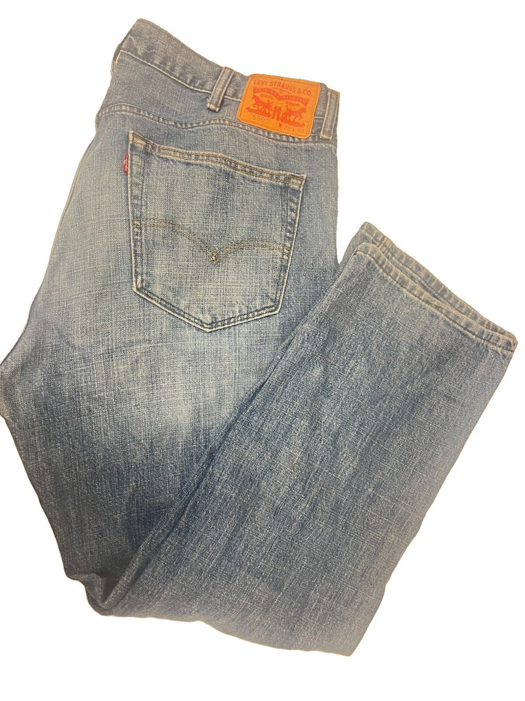 Levi’s 559 Relaxed Straight Jeans Men’s 38x32 Light Wash Denim