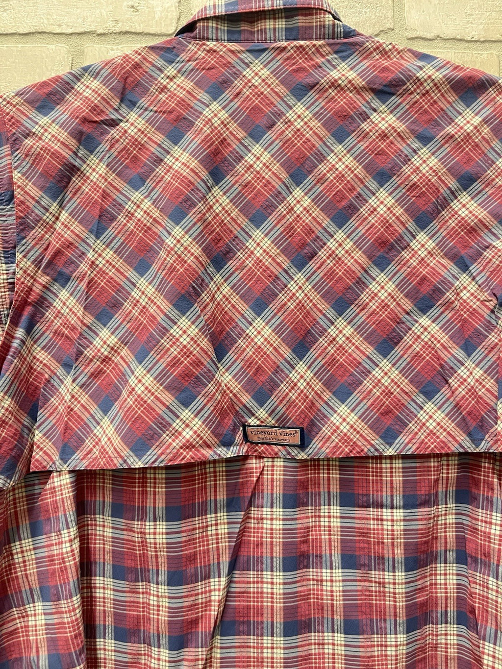 Vineyard vines men’s harbor long sleeve shirt Sz L plaid Martha’s Vineyard