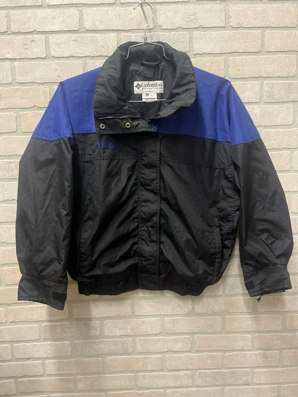 Columbia women’s jacket Blue Sz L Bagaboo Insulated full zip pocket