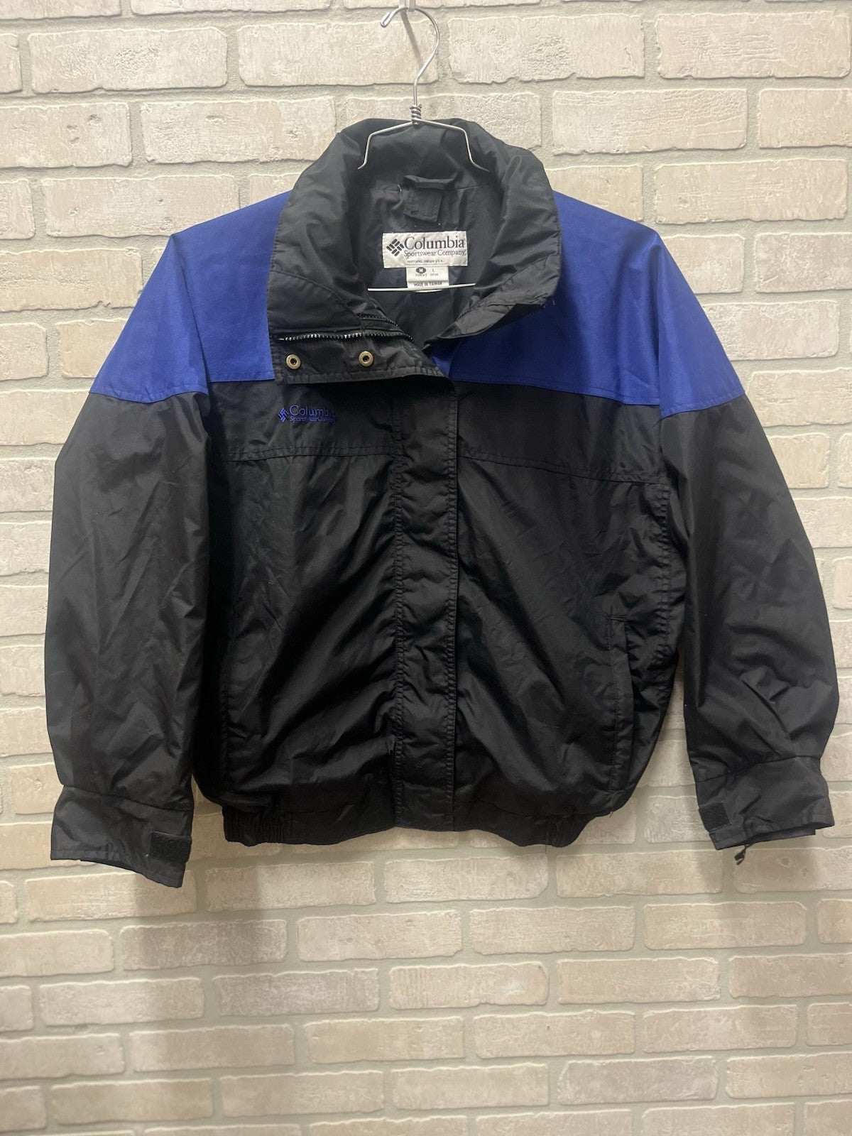 Columbia women’s jacket Blue Sz L Bagaboo Insulated full zip pocket