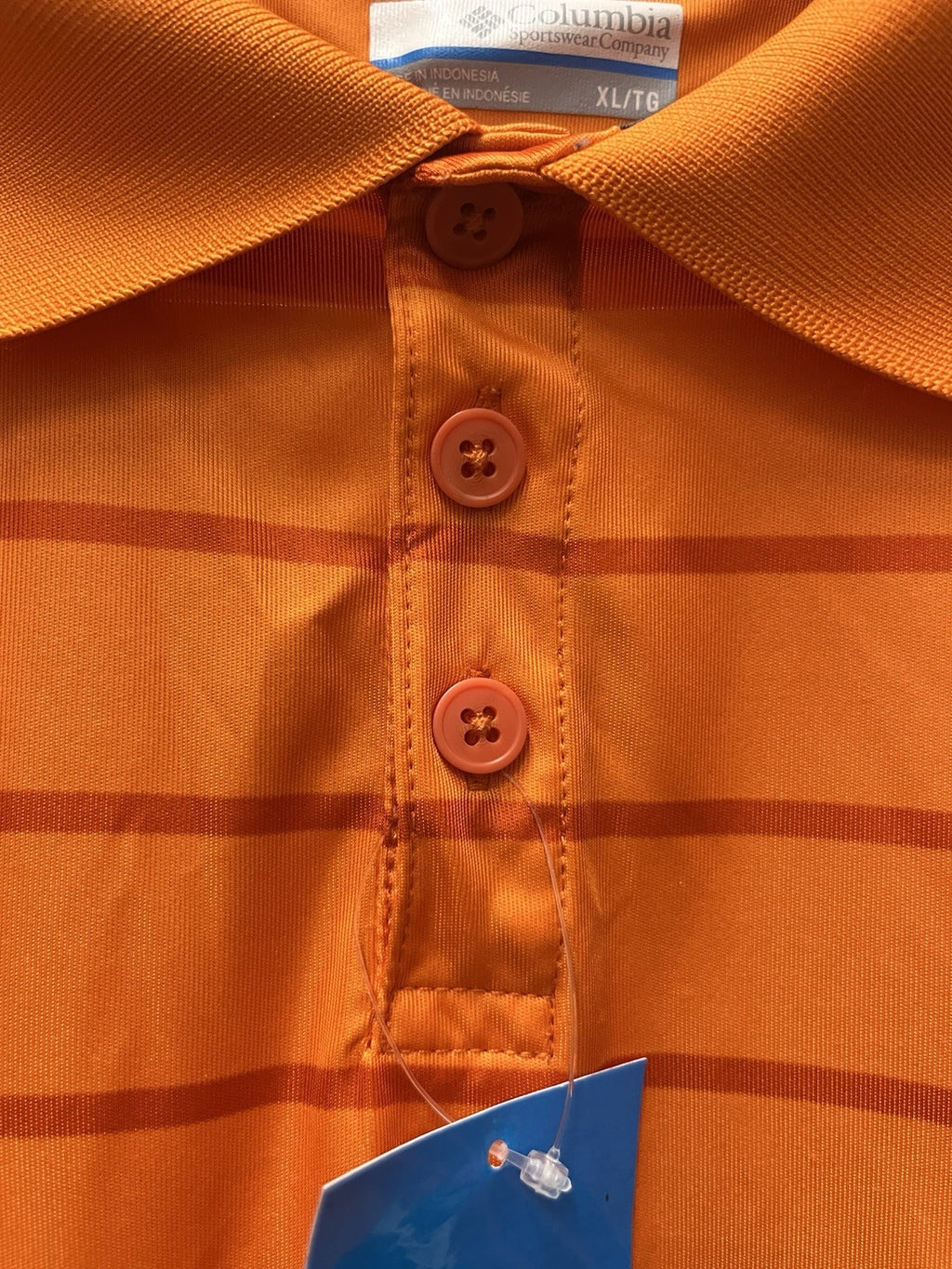 Columbia polo man shirt Sz XL orange Omni-shade activewear NWT