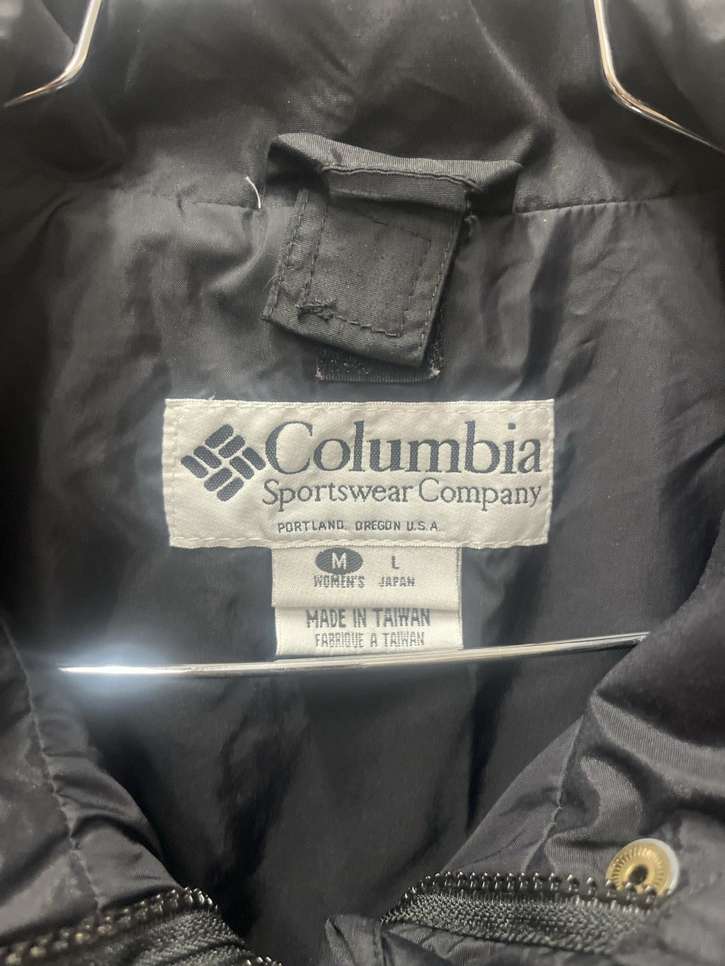 Columbia women’s jacket Blue Sz L Bagaboo Insulated full zip pocket
