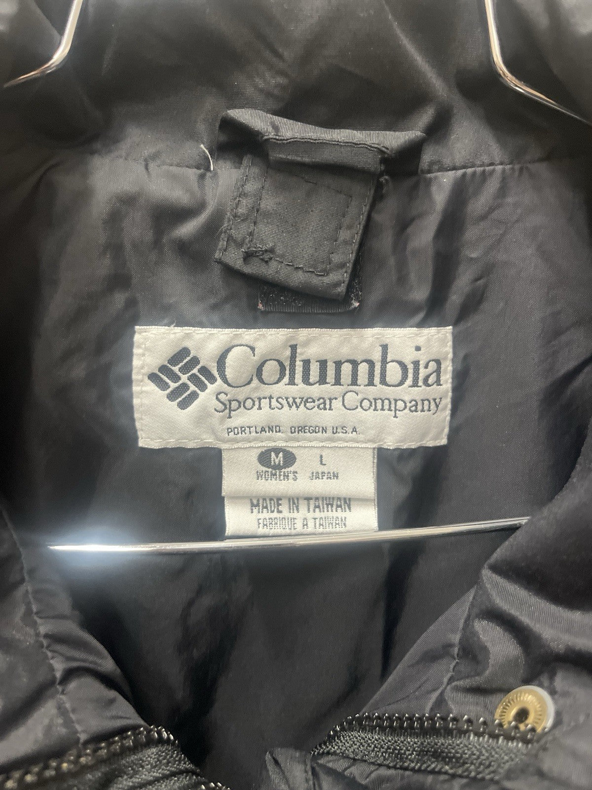 Columbia women’s jacket Blue Sz L Bagaboo Insulated full zip pocket