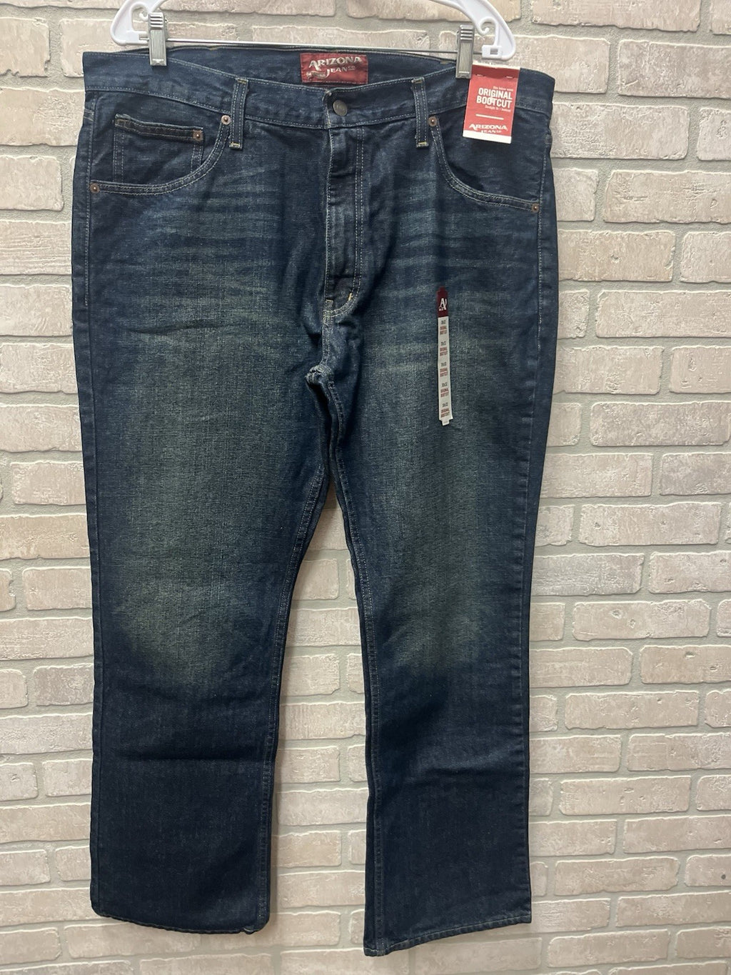 Arizona Jean Company Boot Cut Denim Jeans Men's 38x32 Light Wash