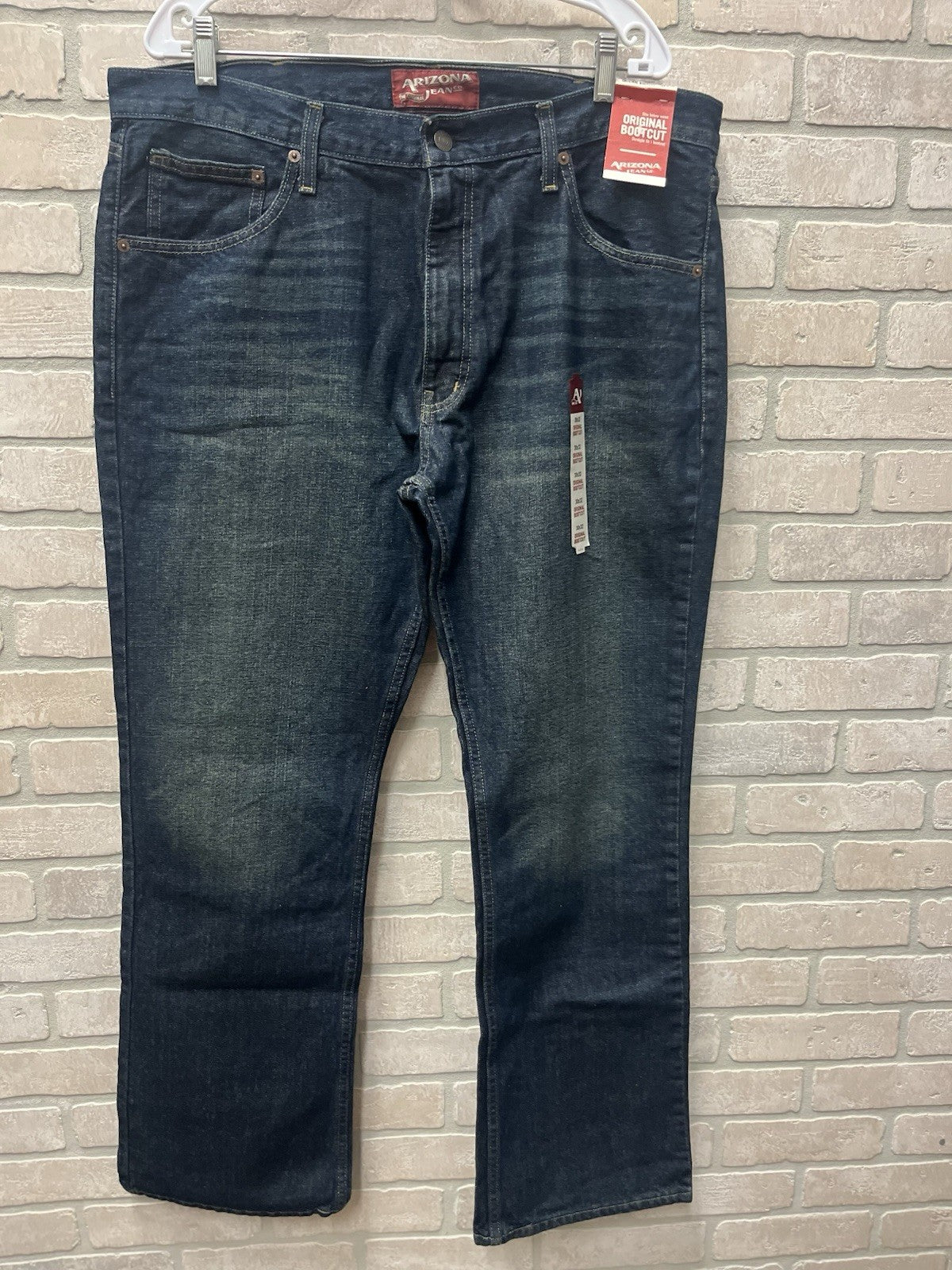 Arizona Jean Company Boot Cut Denim Jeans Men's 38x32 Light Wash