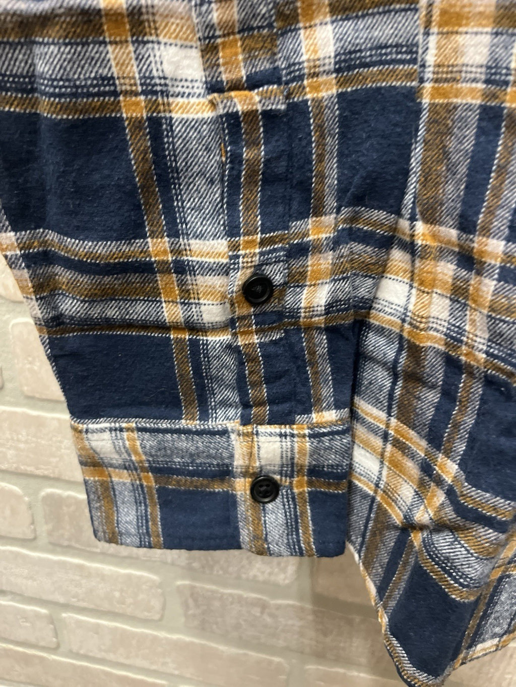 Lucky brand men’s long sleeve button-down flannel plaid shirt Sz XL Rodeo Cowboy