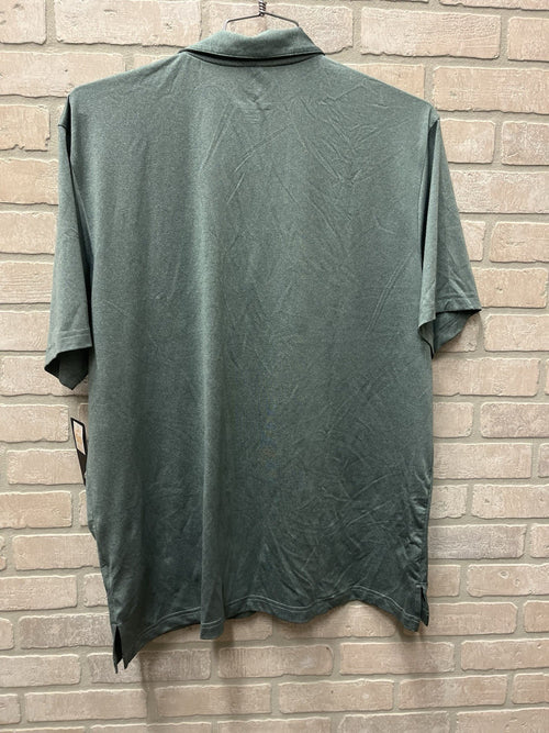 Adidas men’s heather golf polo Shirt Sz XL green sportswear NWT