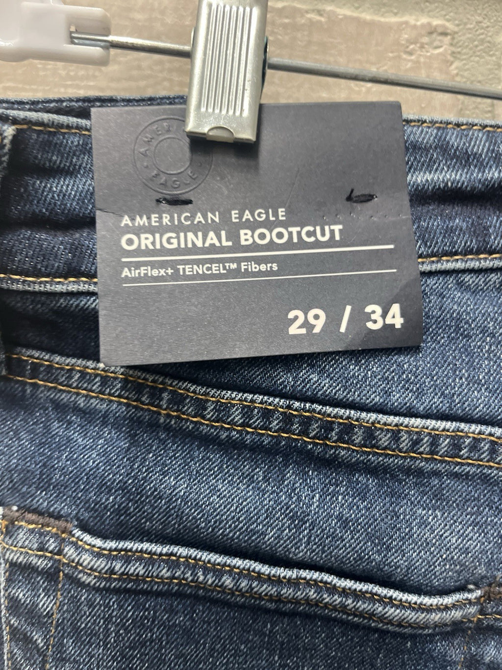 American Eagle men’s jeans Sz 29/34 air flex original boot cut denim NWT
