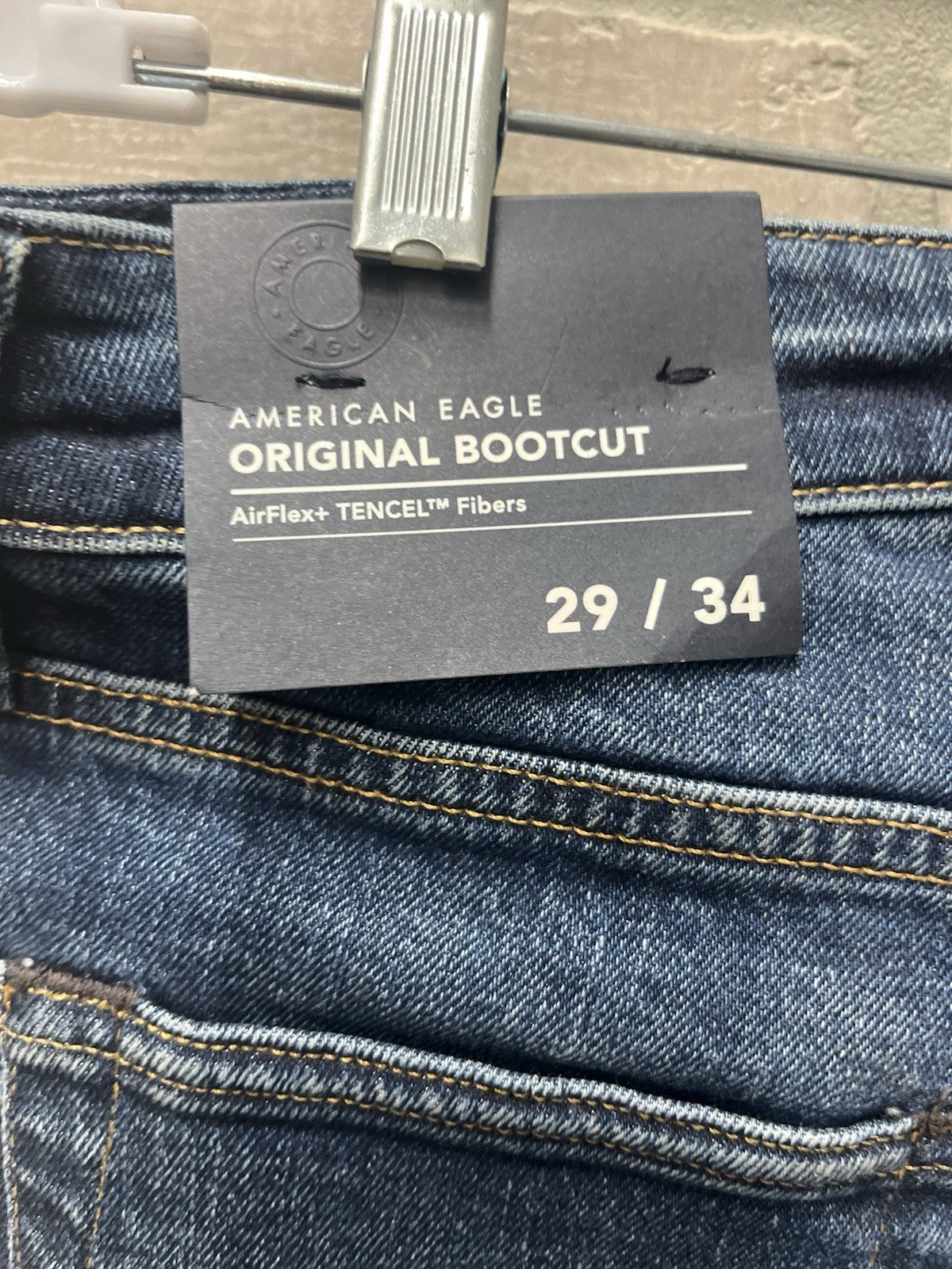 American Eagle men’s jeans Sz 29/34 air flex original boot cut denim NWT