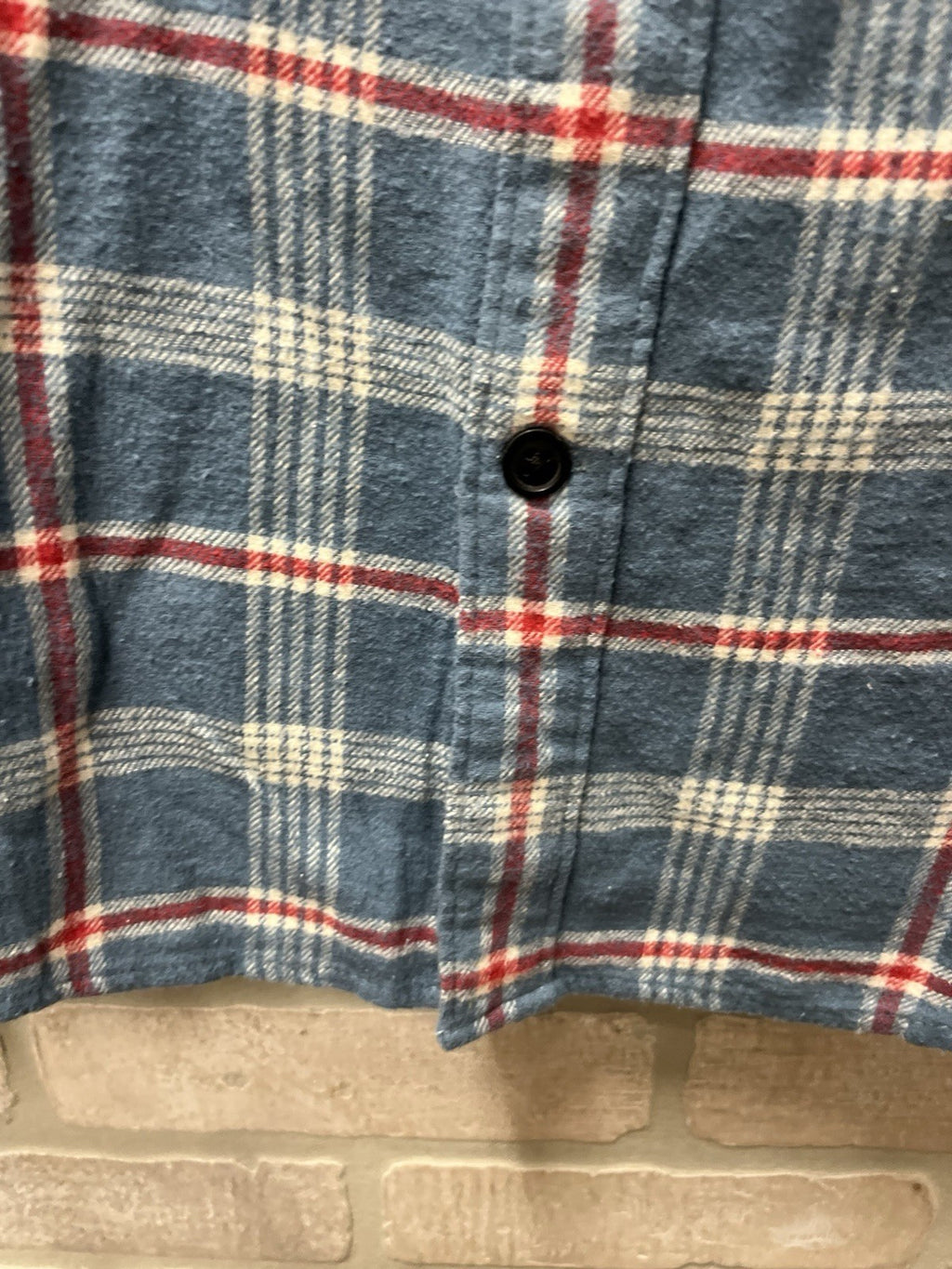 Lucky Brand Men’s Plaid Flannel Classic Fit Long Sleeve Pockets Shirt L