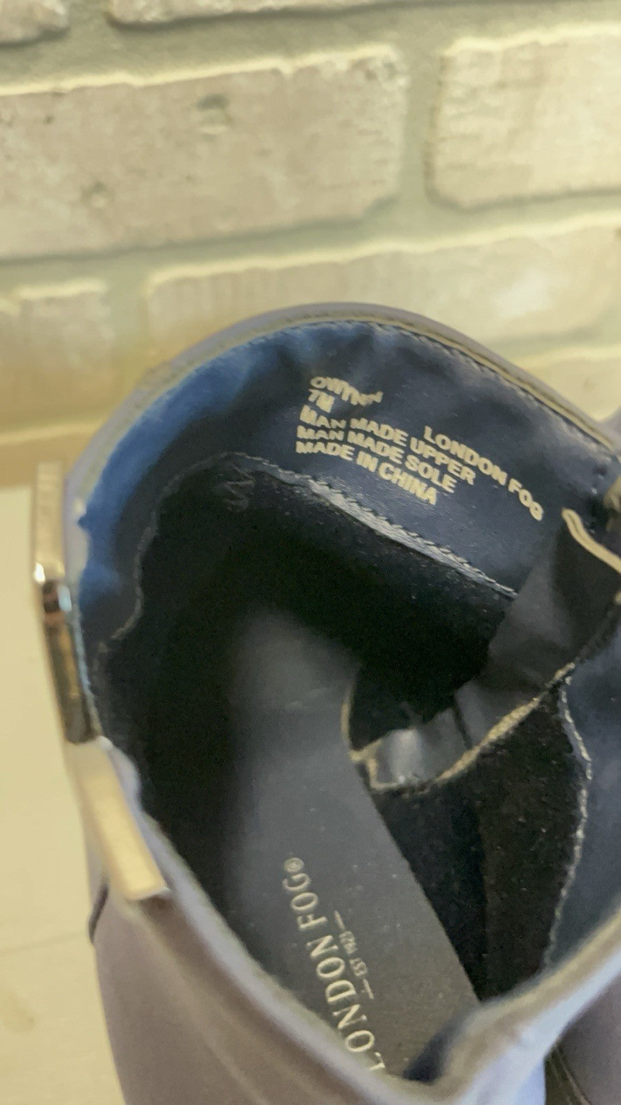 London Flag 3” Block Heel Booties – Blue Zip Up Size 7 Women’s Boots
