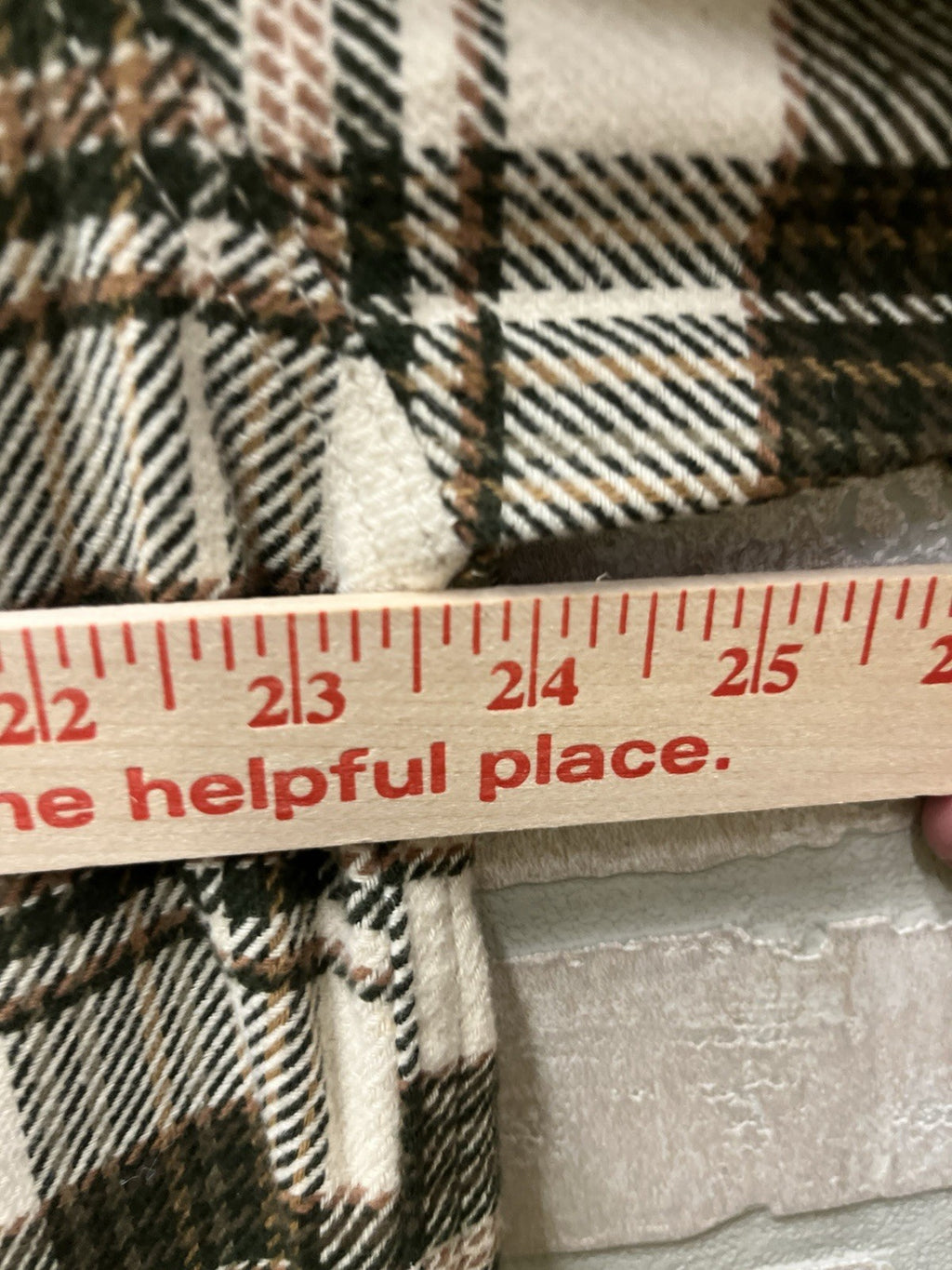 Orvis big bear flannel shirt for men Sz L thick Green Pine plaid NWT