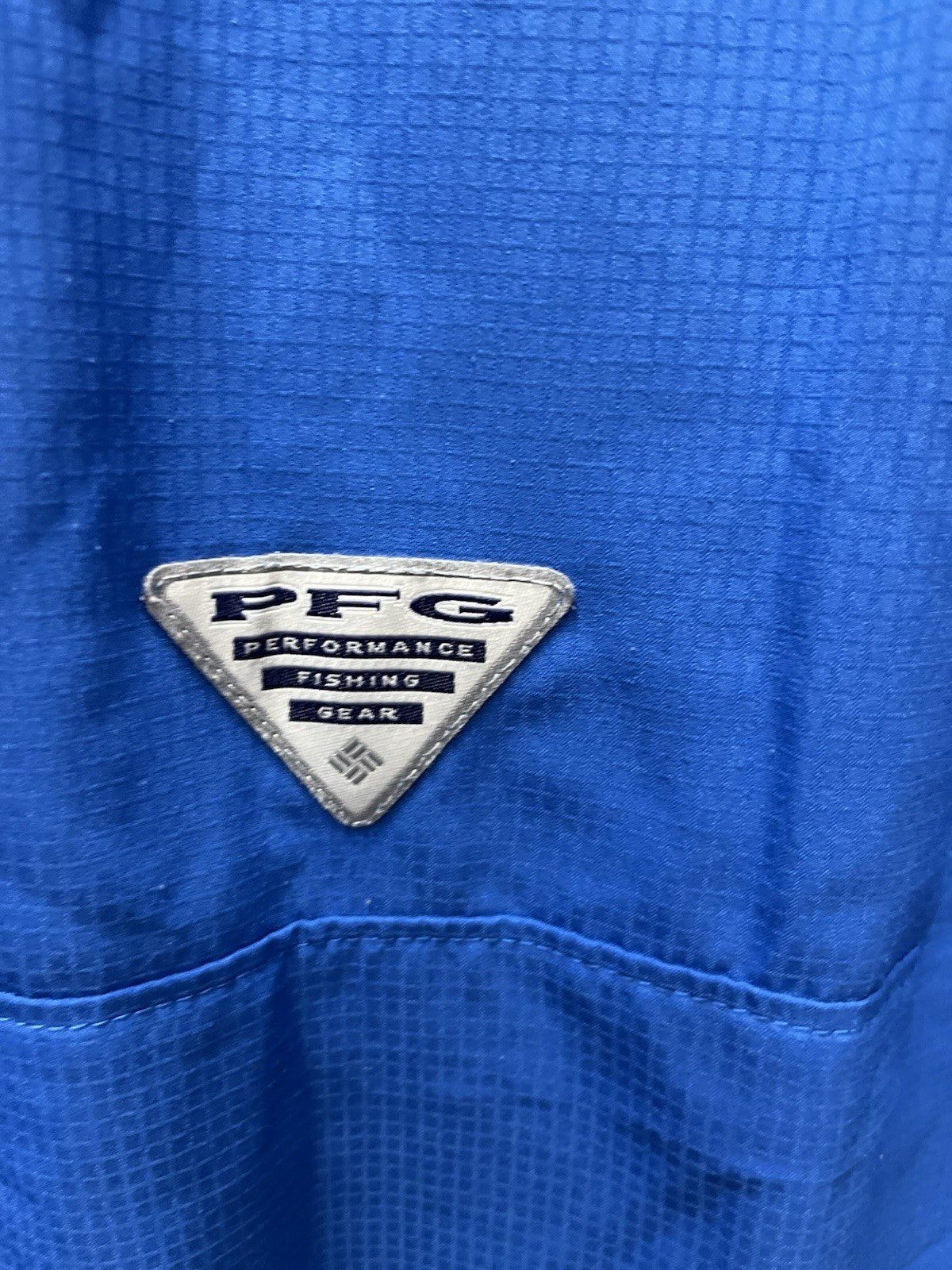 Columbia PFG Men's Short Sleeve Fishing Shirt Blue XXL Omni-Shade