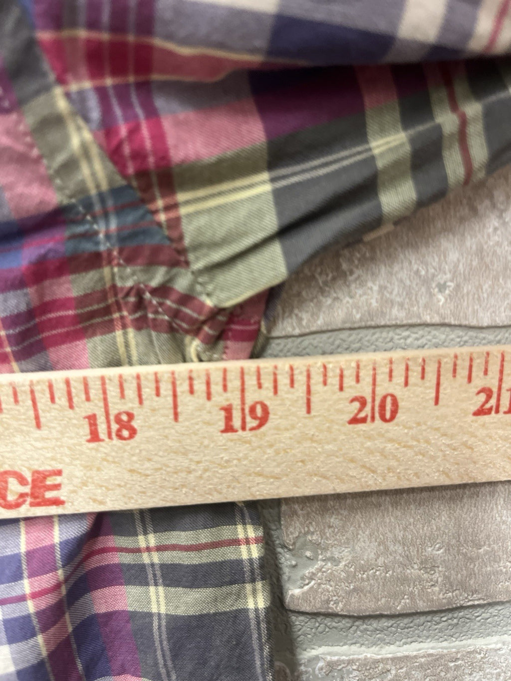 Ralph Lauren boys button down long sleeve plaid shirt Sz X L 18/20 NWT