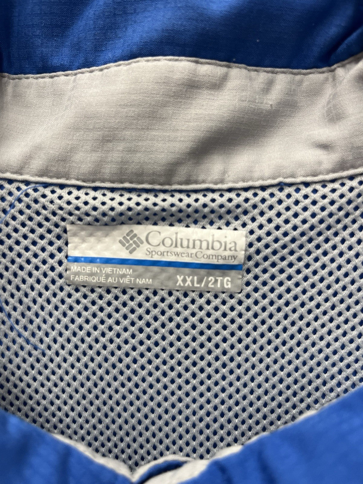 Columbia PFG Men's Short Sleeve Fishing Shirt Blue XXL Omni-Shade