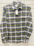 Lucky brand men’s long sleeve button-down flannel plaid shirt Sz M lumberjack