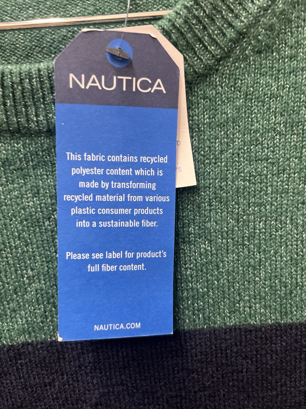 Nautica men’s sweater Sz XL multicolor relaxed fit NWT