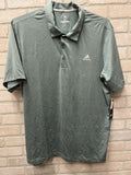 Adidas men’s heather golf polo Shirt Sz XL green sportswear NWT