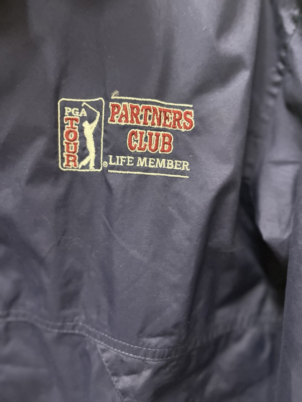 PGA Tour Jacket Partners Club Lifetime Member Y2K Full Zip Blue Men Medium