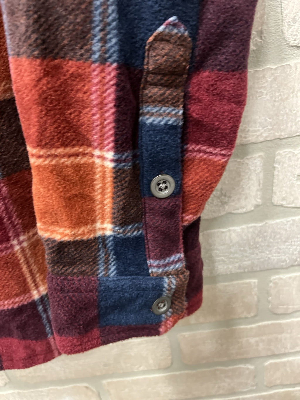 Freedom foundry Men’s Long sleeve button down flannel plaid Shirt Sz M  NWT