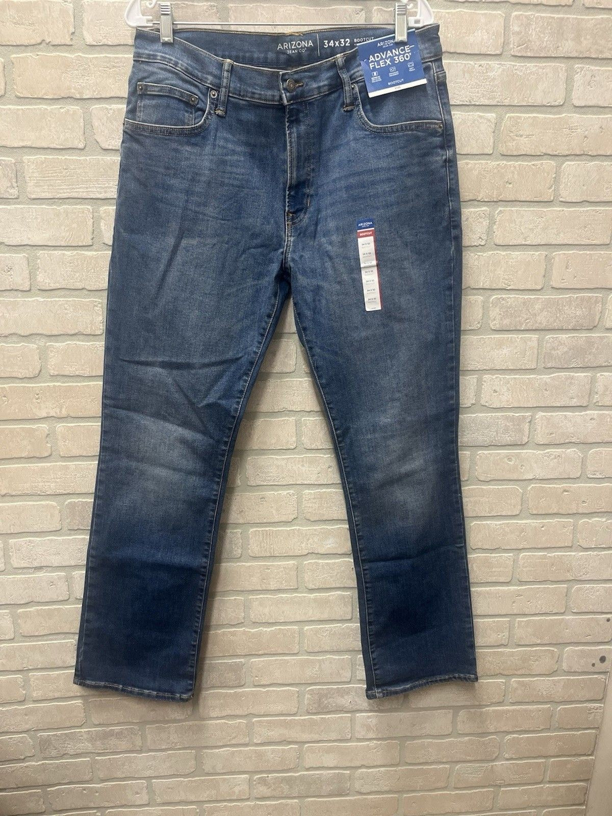 Arizona 34x32 Blue Denim Bootcut Advance Flex 360 Jeans NWT