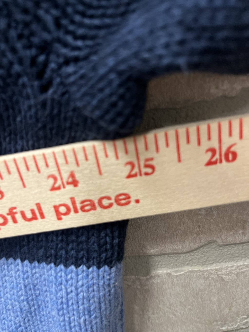 Men's "Chaps" Size XXL, 1/4 Zip Two Tone Blue, Long Sleeve Sweater NWT