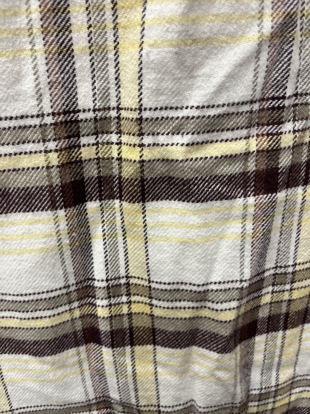 Lucky brand button-down long sleeve Flanner shirt Men’s Sz XL tan multicolor NWT