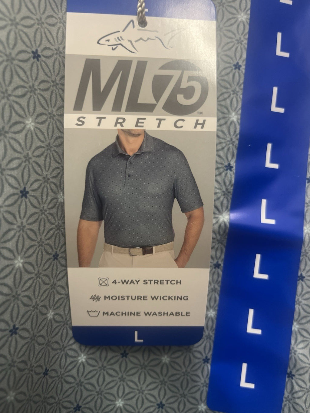 Greg Norman men’s golf polo shirt Green Sz Large play dry ML75 Sports Wear NWT