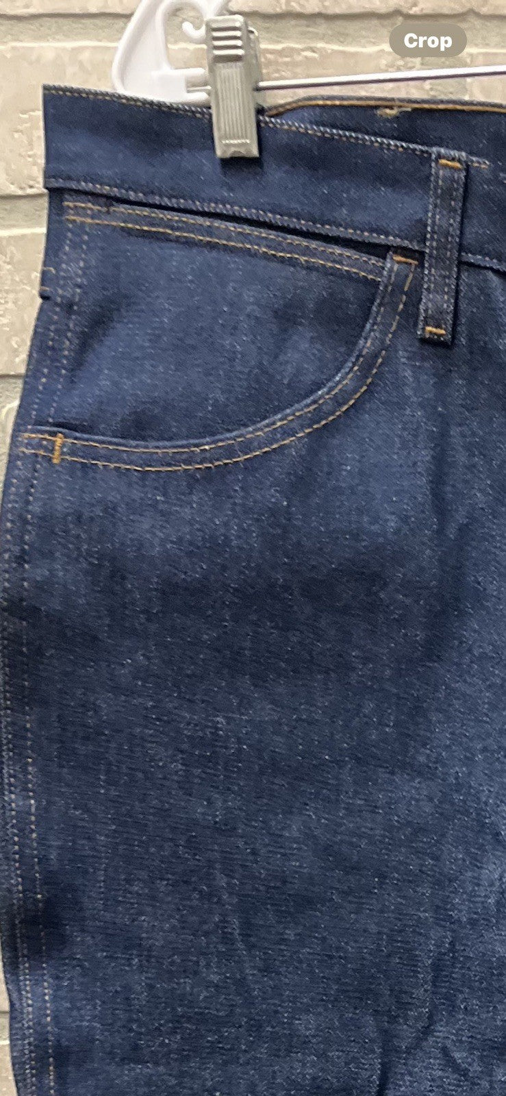 Wrangler men’s cowboy cut denim jeans Sz35/32 Length 44” Boot cut regular fit