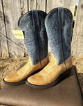 BRAND NEW Masterson Boot Co. Blue  & Tan Cowboy Boots Style RB07441 Women's 8.5