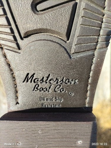 BRAND NEW Masterson Boot Co. Blue  & Tan Cowboy Boots Style RB07441 Women's 8.5