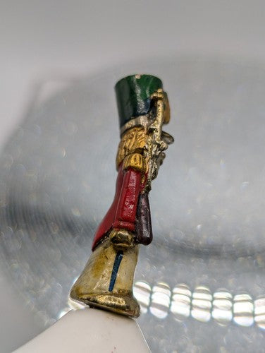 Vintage Christmas Bell Enesco Bone China Boy Toy Soldier 1985 Decor