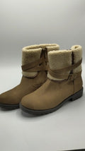 Katliu Boots Mid-Calf Winter Tan Booties 9.5  Fur Lined