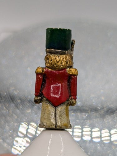 Vintage Christmas Bell Enesco Bone China Boy Toy Soldier 1985 Decor